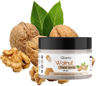 Qiana Walnut Face Scrub for Glowing Skin Scrub(100 g)