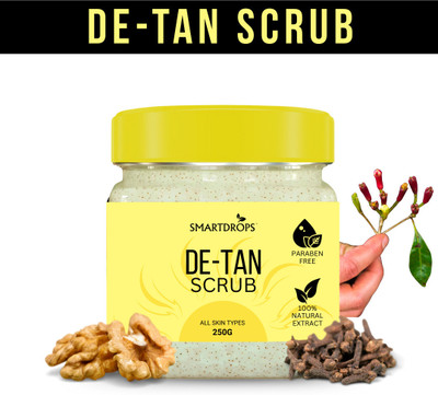 smartdrops Walnut Scrub With De-Tan Blend for Smooth and Fresh Routine Daily Use Scrub(250 g)