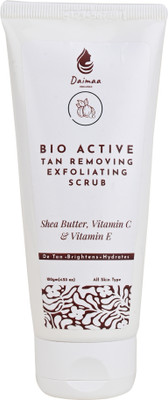 Daimaa Organics Bio Active Tan Removing & Exfoliating Dirt & Blackhead Remove Walnut Face Scrub(100 g)