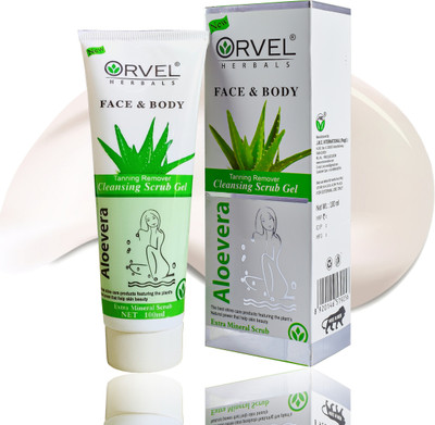 orvel ALOE FACE & BODY INSTANT TAN & DEAD SKIN REMOVER VISIBLY REMOVES TAN & DEAD SKIN Scrub(100 ml)