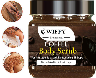 Wiffy Coffee Face & Body Scrub For Tan Removal Scrub(300 ml)