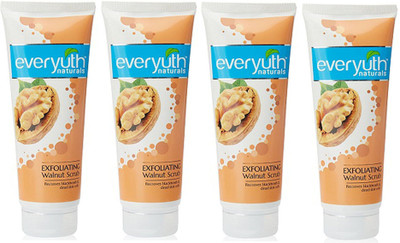 Everyuth Naturals Walnut Scrub (4X50g) Scrub(200 g)