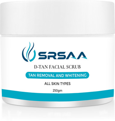 Srsaa D-Tan Scrub | Deep Exfoliating & Brightening Formula | Removes Tan & Blackheads Scrub(250 g)