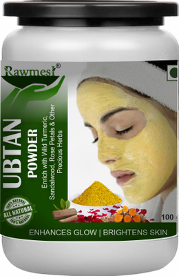 Rawmest Ubtan Face Pack for Glowing Skin,Tan Removal, Hyper pigmentation, Dark Spots Scrub(100 g)