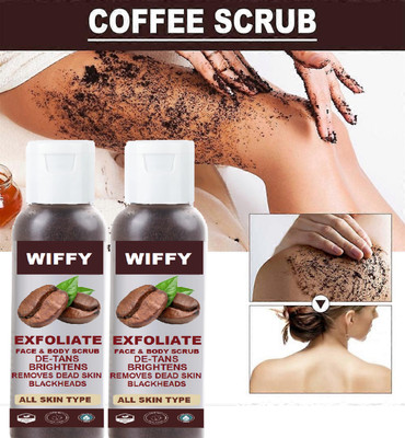 Wiffy Coffee Body Scrub Exfoliate coffee Scrub for Tan Removal & Soft-Smooth  Scrub(200 g)