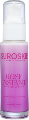 Suroskie Rose Instant - AHA BHA Enzyme Face Scrub for Brightens & Cleanses, Soft Scrub(50 ml)