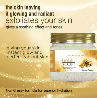 KAIASHA GOLD SCRUB ALL SKIN TYPE FACE GOLD GLOW Scrub(380 ml)