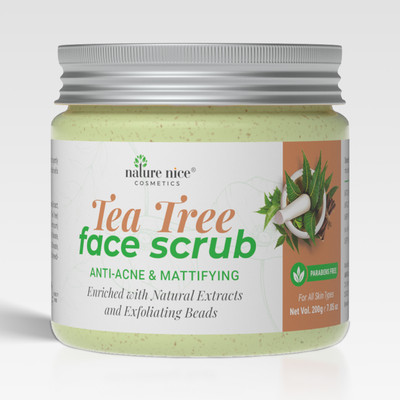 Nature Nice New Tea Tree Scrub with Tea & Neem Extract Scrub(200 g)