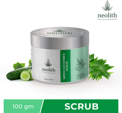 NEOLITH Neem Cucumber Scrub || Exfoliating Skin, Removes Blackheads -100 Gm Scrub(100 ml)