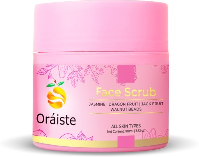 Oraiste Jasmine Face Cleansing Gel Scrub For Skin Brightening, Exfoliate Dead Skin Scrub(100 g)