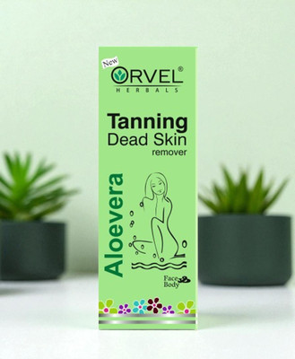 orvel Aloevera Tanning Dead Skin Remover for Face & Body 100ml Scrub(100 ml)