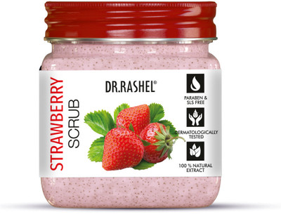 DR.RASHEL STRAWBERRY FACE & BODY SCRUB | ANTIOXIDANTS & ANTI-INFLAMMATORY Scrub(380 ml)
