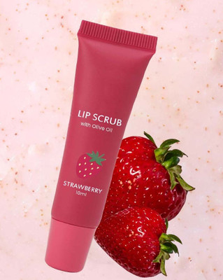 ADJD Strawberry Lip Exfoliating Scrub for Dark, Dry & Chapped Lips Scrub(10 ml)