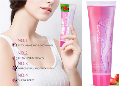 KAIASHA Aloe Face Body Scrub Cleansing Gel Moisturizing  Scrub(100 ml)