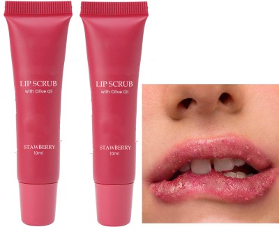 ADJD Combo Lip Scrub For Women & Men Dry Lips / Smoker / Chapped Lip & Lipstick Scrub(20 ml)