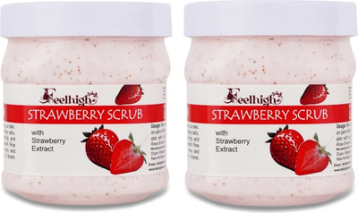 feelhigh ORGANIC STRAWBERRY SCRUB -pack2 Scrub(500 ml)