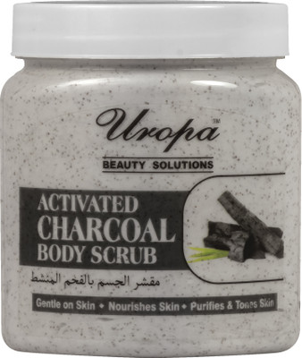 UROPA Apricot Activated Charcoal Body Scrub Cream 500 GM Scrub(500 g)