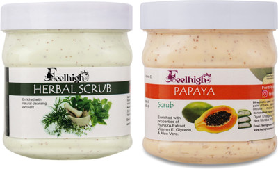 feelhigh Face and Body Herbal  Scrub(1000 ml)
