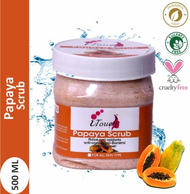 I TOUCH Herbal Papaya Facial Massage Scrub | Face & Body Scrub |All Skin Types 500 ml Scrub(500 ml)