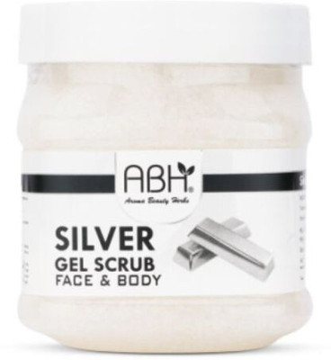 ABH Silver Gel Scrub for Face and Body Exfoliation Deep Cleansing Removes Dead Skin Scrub(500 ml)