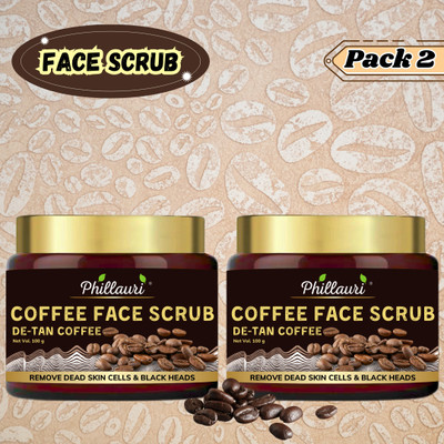 Phillauri Coffee Body Scrub for Tan Removal, Soft-Smooth Skin with natural  Scrub(200 g)