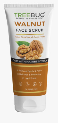 TREEBUG Exfoliating Walnut Scrub ! Hyper Sensitive & Acne Prone Scrub(100 ml)