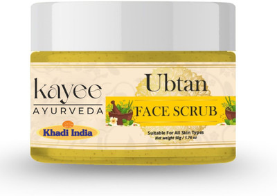 Kayee Ayurveda Khadi Brightening Ubtan Facial Scrub for Even Skin Tone Scrub(50 g)