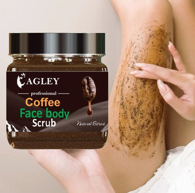 AGLEY Coffee & Sugar Body Scrub | Removes Tan & Impurities for Instant Glow Scrub(380 g)