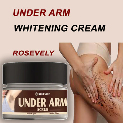 Rosevely Underarm Whitening Scrub for Dark Underarms Spot Removal Scrub(50 g)