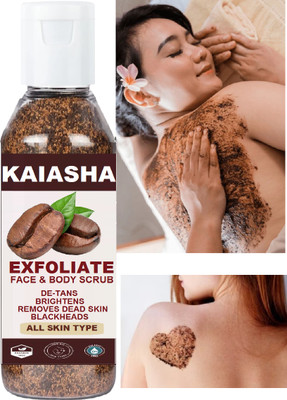 KAIASHA Coffee Scrub for face and body Deep Cleansing Tan removal  Scrub(100 g)