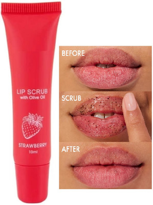 WOONGMI Lip Scrub & lip balm for Dark Lips to lightens pink Scrub(10 ml)