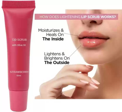 GFSU - GO FOR SOMETHING UNIQUE Lip Balm Scrub For Dark Lips, Men and Women  Scrub(10 ml)