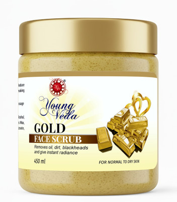 YOUNGVEDA YOUNG VEDA GOLD FACE SCRUB 450 GM Scrub(450 ml)