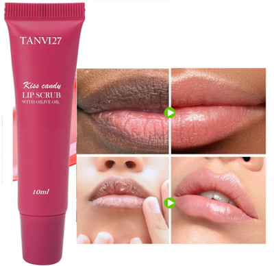 tanvi27 New Stroberry Lip Scrub for Smooth, Soft & Tempting Lips Scrub(10 ml)