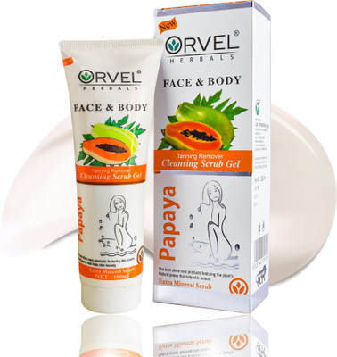 orvel FACE AND BODY INSTANT TAN & DEAD SKIN REMOVER | VISIBLY REMOVES TAN & DEAD SKIN Scrub(100 ml)