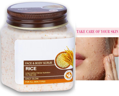 FLORERO Rice milk body and face cleansing scrub Scrub(150 g)