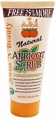 ads A.D.S Natural Apricot Scrub with Soothing cocoa Butter (212 g)  Scrub(212 g)