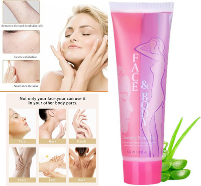 KAIASHA Aloe Vera Face & Body Cleansing Scrub Gel  Scrub(100 ml)