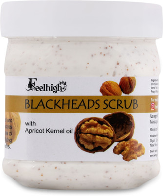 feelhigh cosmetics blackhead scrub with apricot kernel oil Scrub(500 ml)