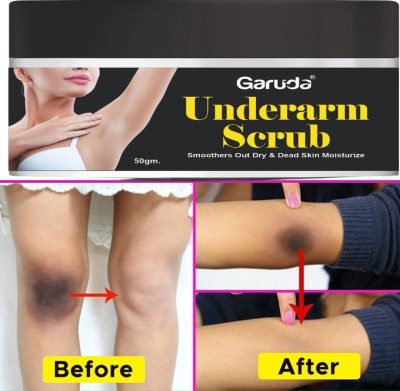 Garuda UnderArms Scrub Tan Removal Removes Dirt & Dark Spot Removal 50g Scrub(50 g)