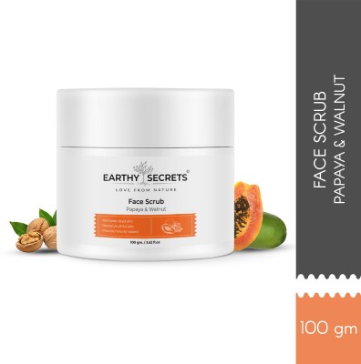 EARTHY SECRETS Papaya & Walnut Face Scrub(100 g)