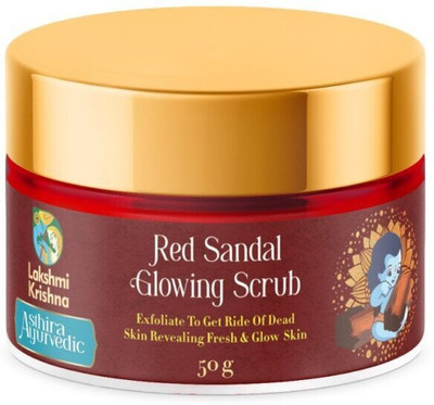 Lakshmi Krishna Red Sandal Glowing  Scrub(50 g)