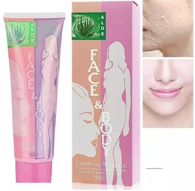 FELICECHIARA Best Face & Body Cleansing scrub Aloevera Gel enriched Scrub(100 ml)