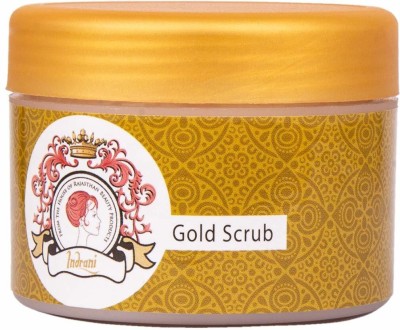 Indrani Gold Scrub For Women Gives A Natural Glow 300 Gm Scrub(300 ml)