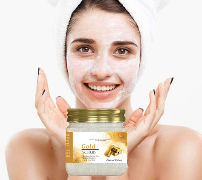 KAIASHA Gold face scrub for smooth and vlean skin Scrub(380 g)