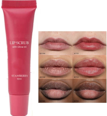 AFARAXIA Lip Scrub For ,Lip Shine,Glossy, Soft With Lip Lightening.... Scrub(10 ml)