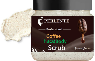 PERLENTE Coffee Face Scrub for Deep Exfoliation Scrub All Scrub ` Scrub(380 ml)
