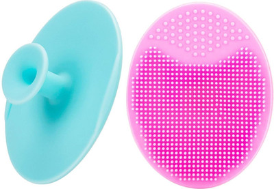 ESZAZX 2 Pack Face Scrubber,JEXCULL Soft Silicone Facial Cleansing Brush Scrub(10 g)