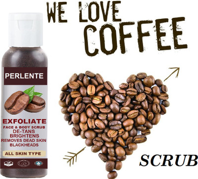 PERLENTE Coffee Scrub for face and body Deep Cleansing Tan removal Scrub(200 ml)