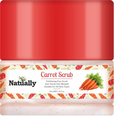 Natually carrot scrub for glowing skin, carrot exfoliating scrub Scrub(200 g)